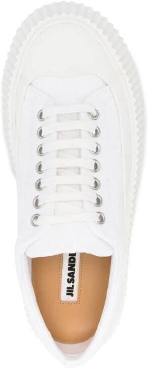 Jil Sander Witte Casual Sneakers voor Vrouwen White Dames
