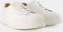 Jil Sander Witte leren rubberen sneakers met zool van 4 cm - Thumbnail 2
