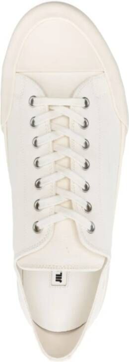 Jil Sander Moderne lage vetersneakers Wit Heren