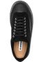 Jil Sander Zwarte Leren Sneakers voor Vrouwen Black Dames - Thumbnail 4