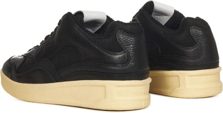 Jil Sander Zwarte Upgrade Sneakers Zwart Heren