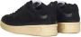Jil Sander Zwarte Leren Sneakers met Stoffen Inzetstukken Black Heren - Thumbnail 3