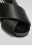 Jil Sander Zwarte Leren Sandalen voor Heren Black Heren - Thumbnail 8
