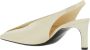 Jil Sander Witte Leren Slingback Hoge Hak Pumps White Dames - Thumbnail 3
