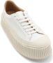 Jil Sander Witte Sneakers Regular Fit Geschikt voor alle temperaturen 100% leer White - Thumbnail 5