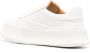 Jil Sander Witte leren rubberen sneakers met zool van 4 cm - Thumbnail 8