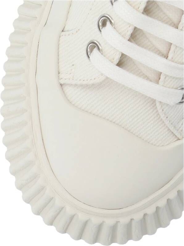 Jil Sander Witte Oversized Sneakers met Rubber Details