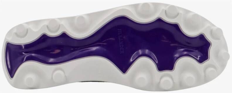 Jil Sander Witte Sneakers met Logo in Reliëf