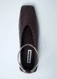 Jil Sander Zilver-tone Leren Ballerina Flats - Thumbnail 2