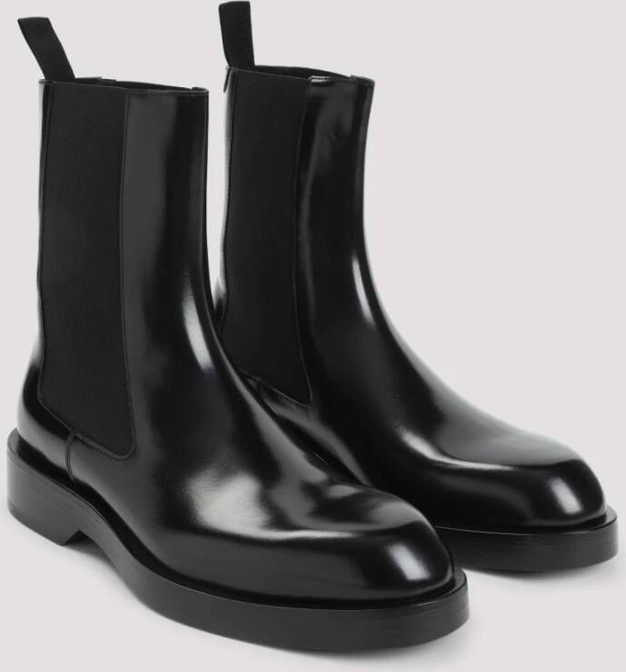 Jil Sander Zwarte enkellaarzen voor mannen