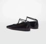 Jil Sander Leren Ballet Flats met Kristaldetail Black Dames - Thumbnail 18