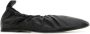 Jil Sander Zwarte Leren Ballerina's Black Dames - Thumbnail 8