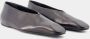 Jil Sander Zwarte Leren Ballerina's Slip-On Ronde Neus Black Dames - Thumbnail 2