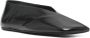 Jil Sander Zwarte Leren Vierkante Neus Platte Schoenen Black Dames - Thumbnail 5