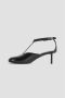 Jil Sander Zwarte Leren Ronde Neus Pumps Black Dames - Thumbnail 4