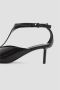 Jil Sander Zwarte Leren Ronde Neus Pumps Black Dames - Thumbnail 5