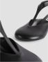 Jil Sander Zwarte Leren Ronde Neus Pumps Black Dames - Thumbnail 6