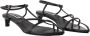 Jil Sander Zwarte Leren Sandalen met Enkelband - Thumbnail 2