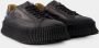 Jil Sander Zwarte Leren Lage Sneakers voor Heren Black Heren - Thumbnail 13