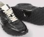 Jil Sander Zwarte Leren Sneakers voor Mannen Black Heren - Thumbnail 3
