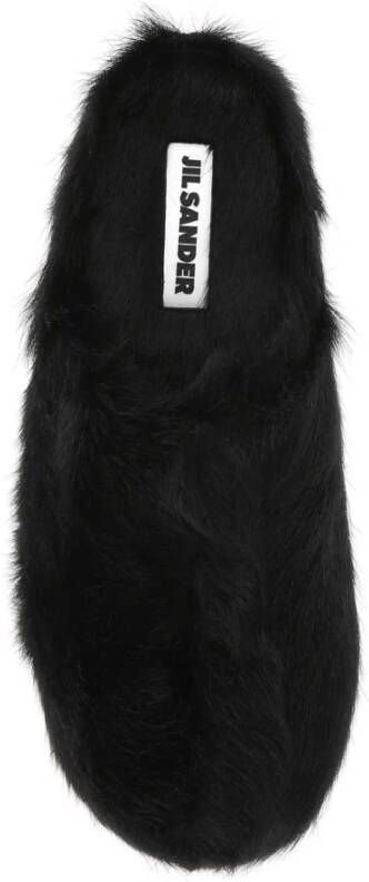 Jil Sander Zwarte Slip On Muiltjes