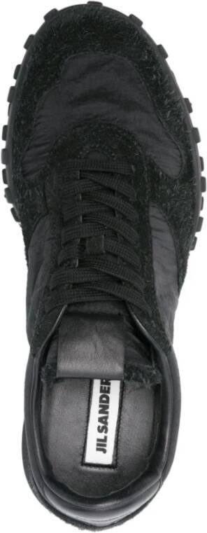 Jil Sander Zwarte Sneakers Ss25 Black Heren