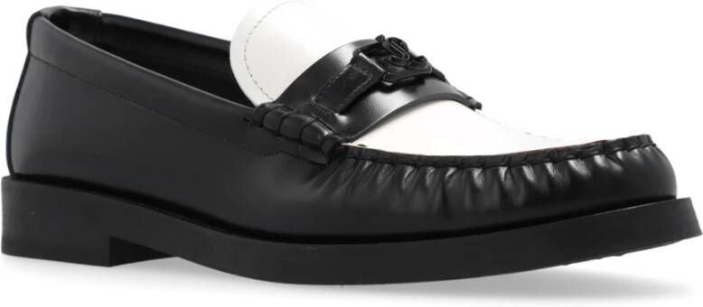 Jimmy Choo Addie leren loafers Black Dames