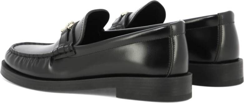 Jimmy Choo Addie Leren Loafers Black Dames