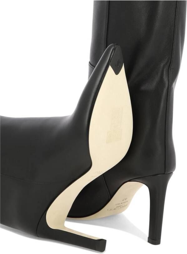 Jimmy Choo Alizze leren laarzen Zwart - Foto 4