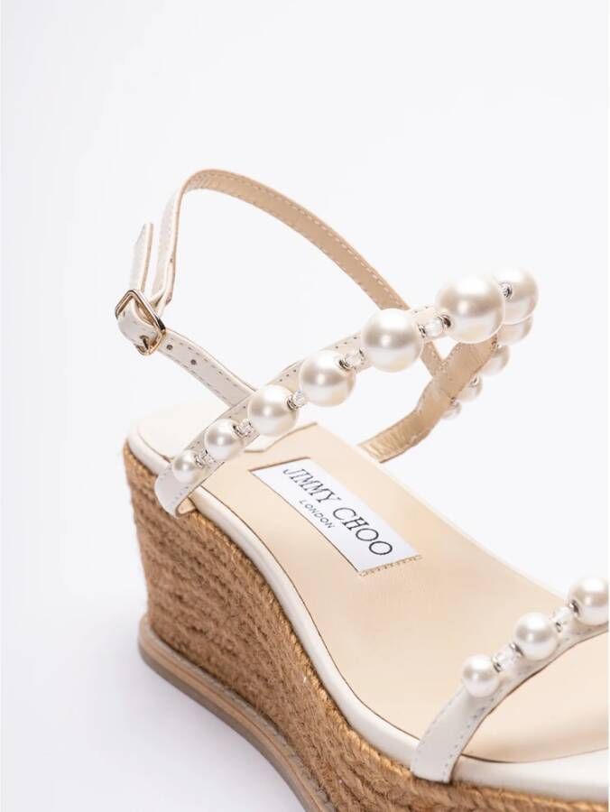 Jimmy Choo 60 mm Amatus sandalen met parels Wit - Foto 6