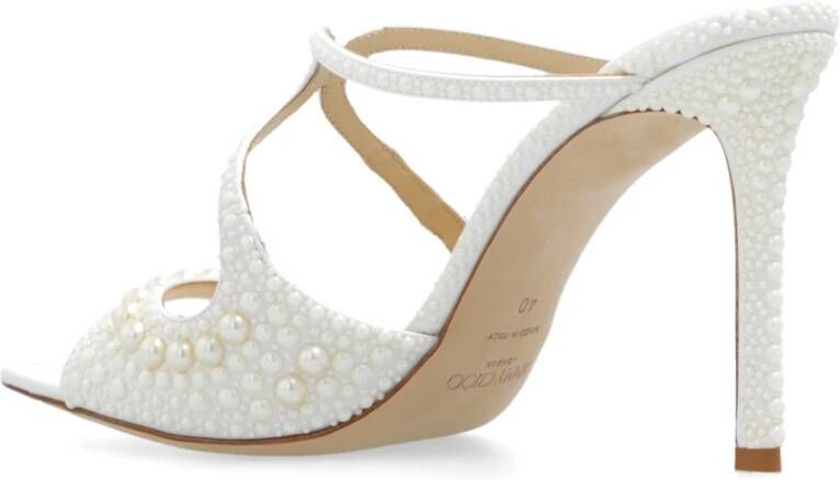 Jimmy Choo Anise heeled mules White Dames