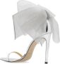 Jimmy Choo Aveline Hoge Hak Sandalen van Wit Leer Gray Dames - Thumbnail 10