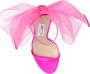 Jimmy Choo 100 mm Aveline asymmetrische sandalen Roze - Thumbnail 6