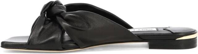 Jimmy Choo Avenue Leren Sandalen Black Dames