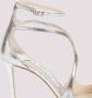 Jimmy Choo Elegante Leren Sandalen met Gevormde Bandjes Beige Dames - Thumbnail 10