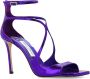 Jimmy Choo Azia glanzende sandalen met hak Purple Dames - Thumbnail 8