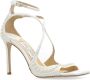 Jimmy Choo Parelversierde Satijnen Sandalen White Dames - Thumbnail 8