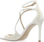 Jimmy Choo Parelversierde Satijnen Sandalen White Dames - Thumbnail 9