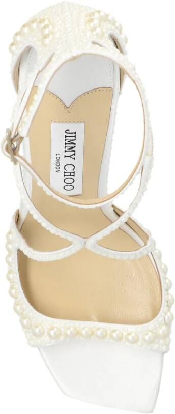 Jimmy Choo Azia hoge hakken sandalen White Dames