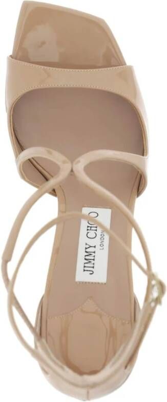 Jimmy Choo Azia Sandalen van Lakleer Pink Dames