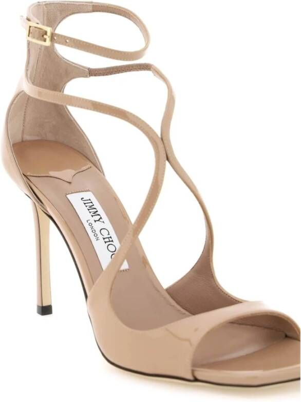 Jimmy Choo Azia Sandalen van Lakleer Pink Dames