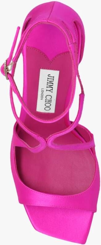 Jimmy Choo Azia Satin Hak Sandalen