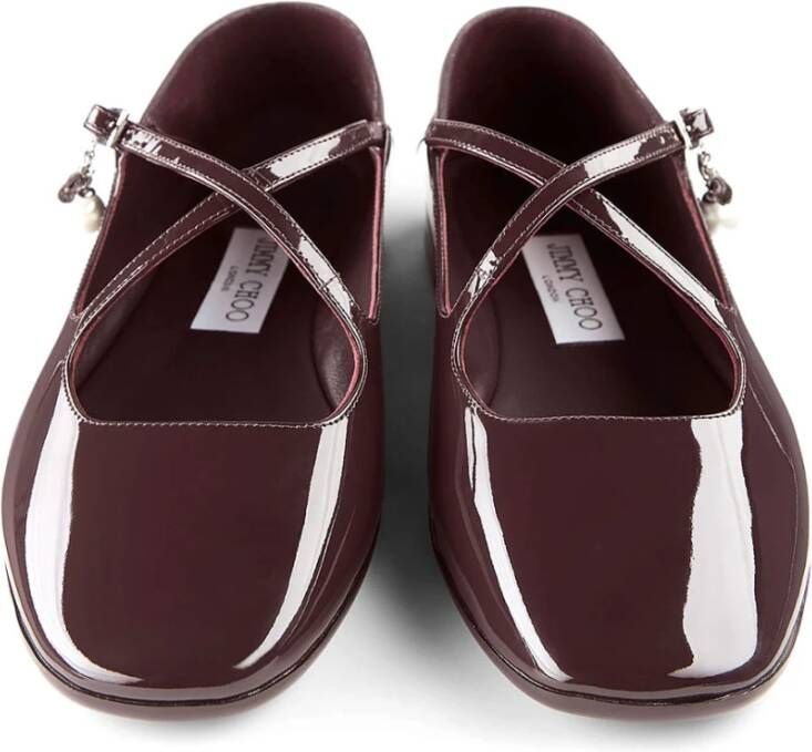 Jimmy Choo Ballerina schoenen in diep merlot