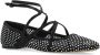 Jimmy Choo Zwarte platte schoenen met kristalmesh Black Dames - Thumbnail 4