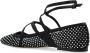 Jimmy Choo Zwarte platte schoenen met kristalmesh Black Dames - Thumbnail 5