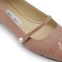 Jimmy Choo Beige Elisa Platte Schoenen Pink Dames - Thumbnail 4