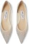 Jimmy Choo Beige Kristal Mesh Puntige Neus Schoenen White Dames - Thumbnail 3
