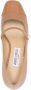 Jimmy Choo Beige Leren Vierkante Neus Hakken Beige Dames - Thumbnail 3