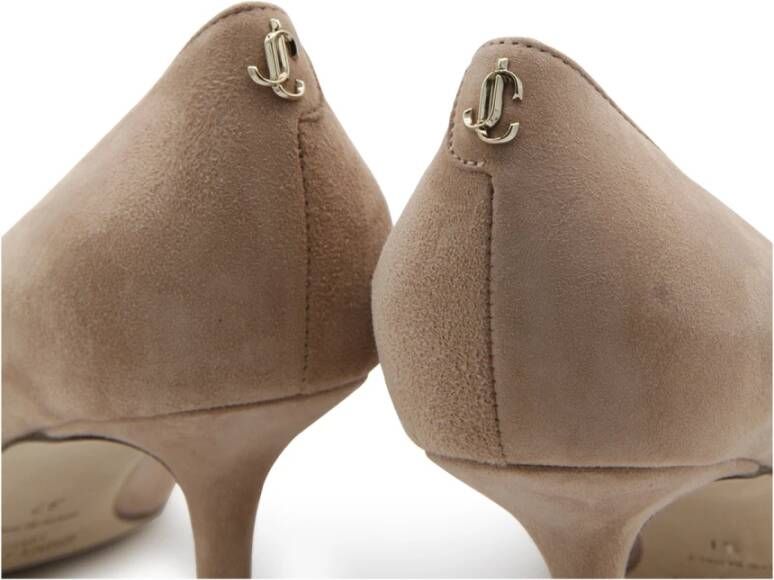 Jimmy Choo Beige Love Pumps met Stiletto Hak Pink Dames