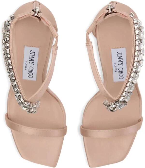 Jimmy Choo Beige Open Teen Stiletto Hak Schoenen